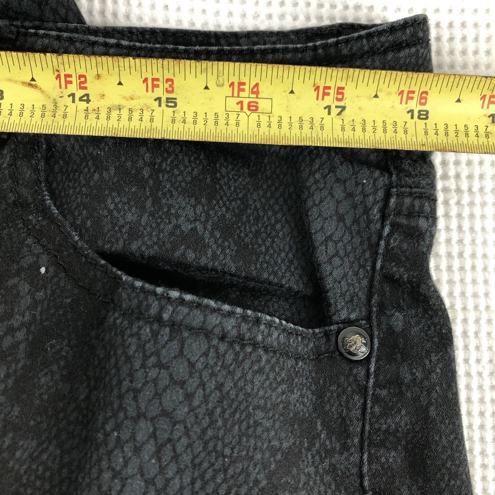 One 5 One jeans womens 14W black snake skin look super soft tapered 36 x 29 - Picture 8 of 10